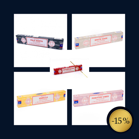 Pack Découverte Encens Satya – 5 senteurs incontournables - Bonheur de Lune
