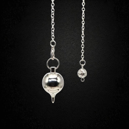 Pendule Boule en Laiton Argenté – Précision et Simplicité – Bonheur de Lune