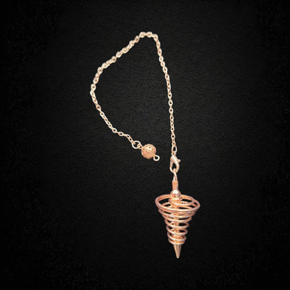 Pendule Spirale Rose Doré – Précision & Élégance – Bonheur de Lune