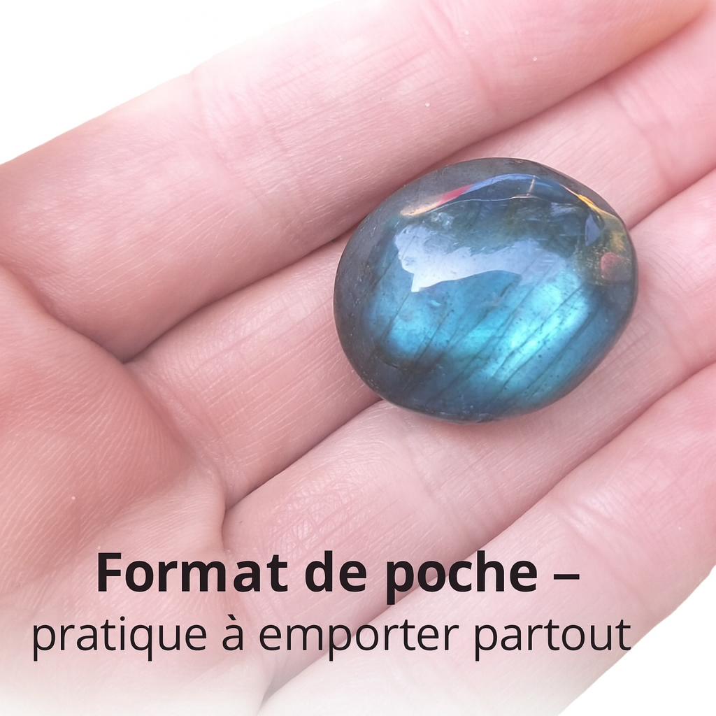 Labradorite Roulée – Pierre de Protection & Anti-stress - Bonheur de Lune