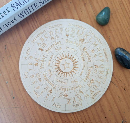 Planchette pour pendule en bois 14,5cm – Bonheur de Lune