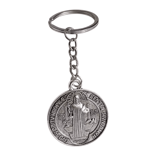 Porte-Clés Saint Benoît 35 mm – Protection Spirituelle - Bonheur de Lune