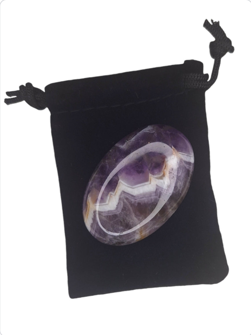 Pierre de Poche en Améthyste "Sérénité, Clarté, Protection" - Bonheur de Lune