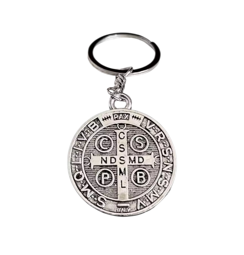Porte-Clés Saint Benoît 35 mm – Protection Spirituelle - Bonheur de Lune