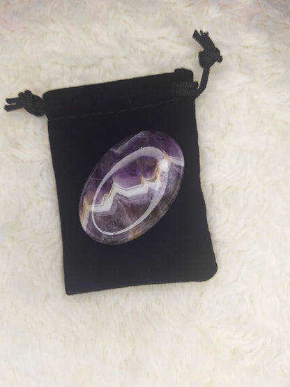 Pierre de Poche en Améthyste "Sérénité, Clarté, Protection" - Bonheur de Lune