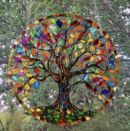 Vitrail à suspendre Arbre de Vie – Harmonie, croissance et énergie naturelle - Bonheur de Lune