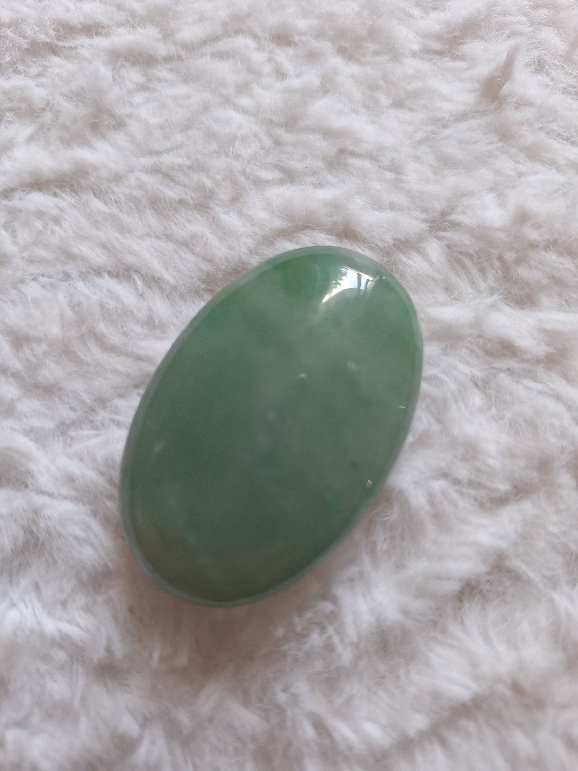 Pierre Aventurine Verte Lithothérapie 4,5 x 3 cm - Pierre Naturelle Bien-être, Chance, Abondance, Apaisement et Croissance Personnelle - Bonheur de Lune