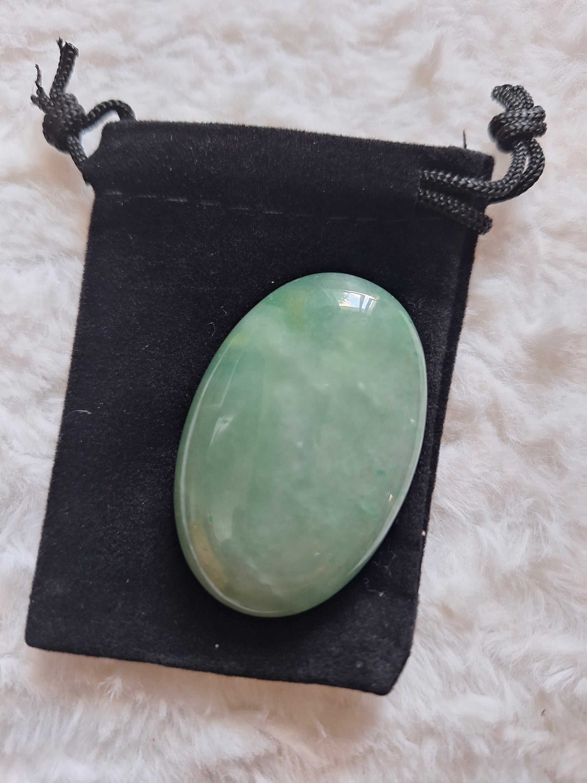 Pierre Aventurine Verte Lithothérapie 4,5 x 3 cm - Pierre Naturelle Bien-être, Chance, Abondance, Apaisement et Croissance Personnelle - Bonheur de Lune