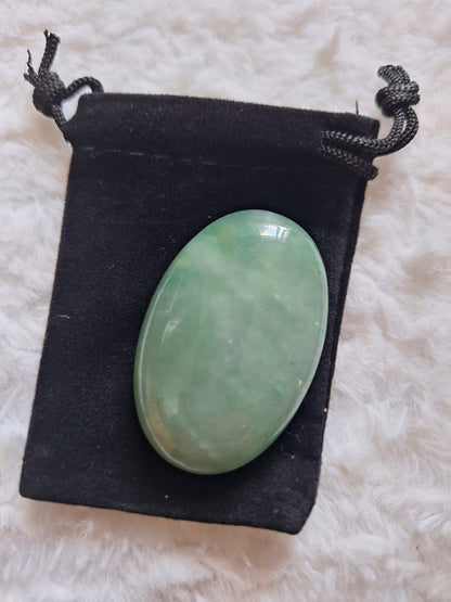 Pierre Aventurine Verte Lithothérapie 4,5 x 3 cm - Pierre Naturelle Bien-être, Chance, Abondance, Apaisement et Croissance Personnelle - Bonheur de Lune