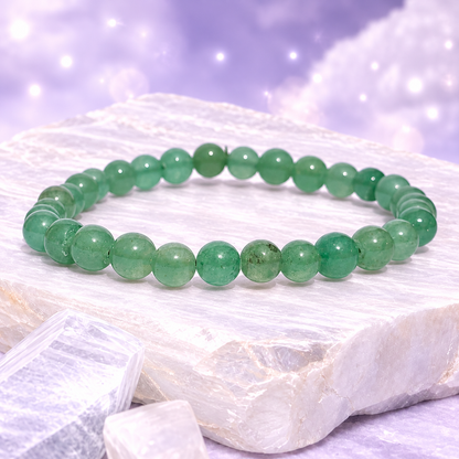 Bracelet Aventurine Verte 6 mm – Chance & Harmonie