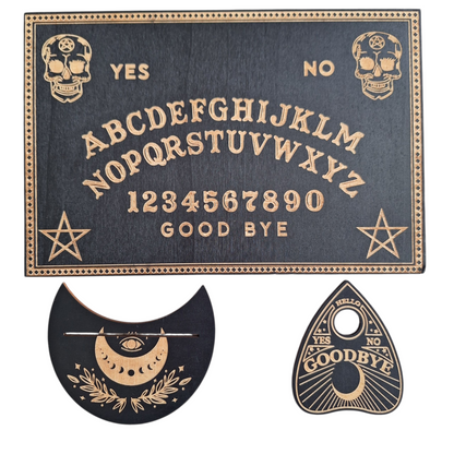 Planche de Ouija Crânes & Pentacles – Énergie & Mystère - Bonheur de Lune