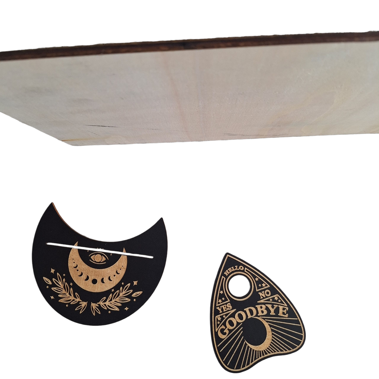 Planche de Ouija Crânes & Pentacles – Énergie & Mystère - Bonheur de Lune