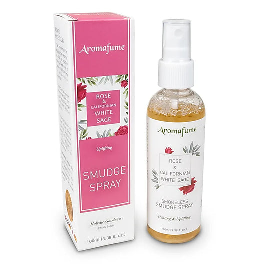 Spray Smudge Sauge Blanche et Rose - Aromafume (100 ml) – Bonheur de Lune