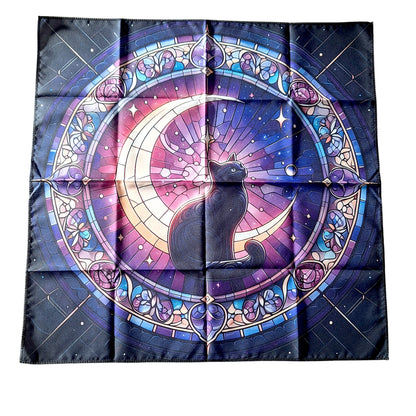 tapis divination tarot oracles chat lune
